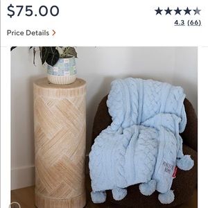 QVC peace love home twin blanket